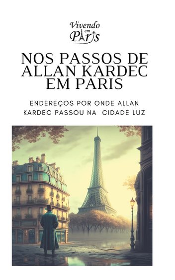 Capa de Nos Passos de Allan Kardec em Paris